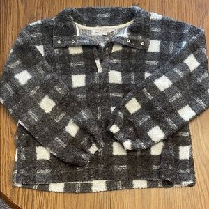 LOFT Checkered Sweatshirt